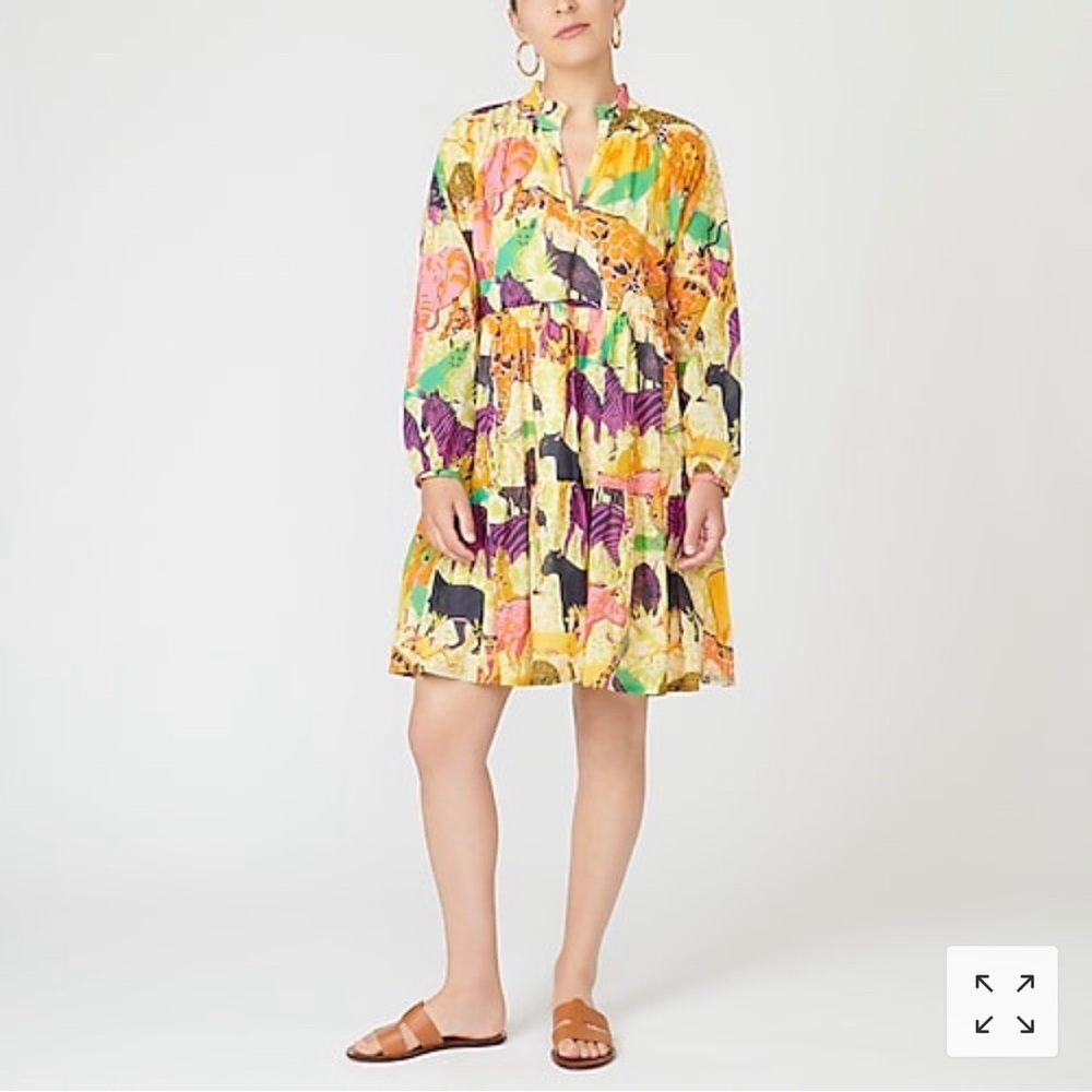 NWT JCrew Safari Print Dress